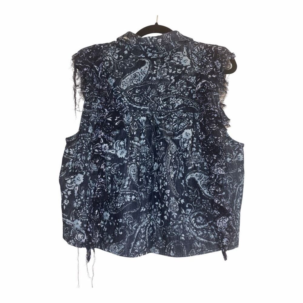 ✨Anthropologie Pilcro Sleeveless Buttondown Sz Large Blouse✨ - Picture 5 of 9